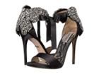 Badgley Mischka Hilda (black Satin) High Heels