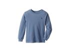Polo Ralph Lauren Kids Cotton Long Sleeve T-shirt (little Kids/big Kids) (capri Blue) Boy's T Shirt