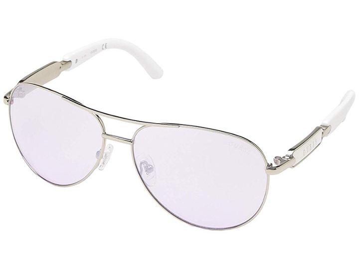 Guess Gu7295 (shiny Light Nickeltin/gradient) Fashion Sunglasses