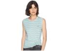 Rvca Va Stripe Tank Top (cloud Blue) Women's T Shirt