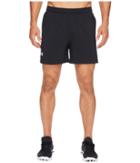 Under Armour Ua Launch Stretch Woven 5 Shorts (black/marathon Red/reflective) Men's Shorts