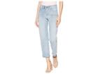 Nydj Jenna Straight Ankle With Side Seam Embroidery In Clean Cloud Nine (clean Cloud Nine) Women's Jeans