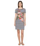 Tommy Bahama Sacred Groves Stripe Short Dress (ocean Deep) Women's Dress