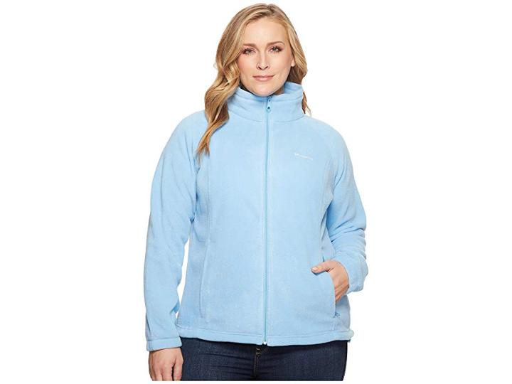 Columbia Plus Size Benton Springstm Full Zip (blue Sky) Women's Coat