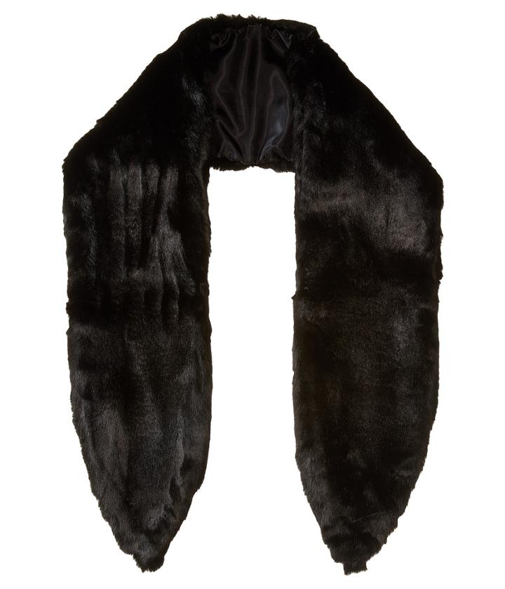 Michael Stars Faux-real Faux Fur Scarf (black) Scarves