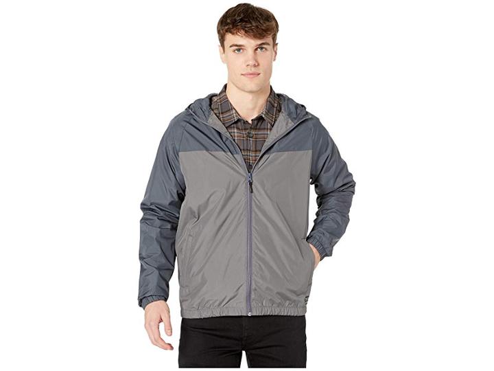 O'neill Traveler Windbreaker Jacket (heather Grey) Men's Coat