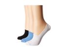 Columbia Pfg Basic Liner Socks 3-pack (white Cap/white/black) Women's Low Cut Socks Shoes
