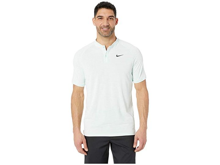 Nike Golf Zonal Cooling Polo (igloo/black) Men's Short Sleeve Knit
