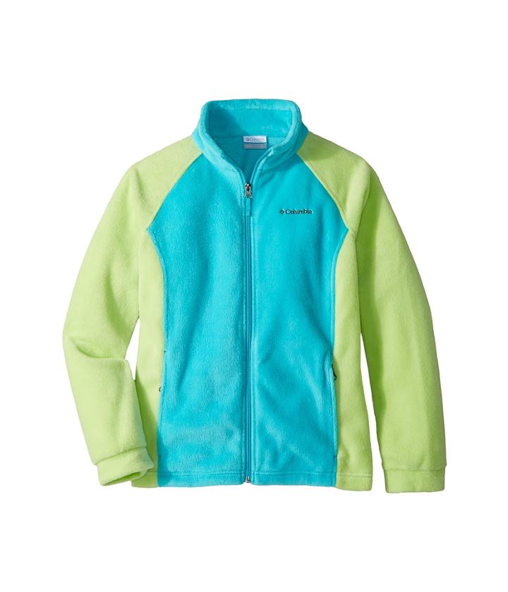 Columbia Kids Benton Springstm Fleece (little Kids/big Kids) (jade Lime/geyser) Girl's Fleece