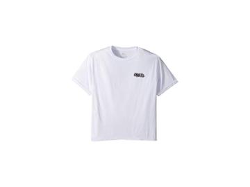 O'neill Kids Enemy Short Sleeve Tee Screens Imprint (big Kids) (white) Boy's T Shirt