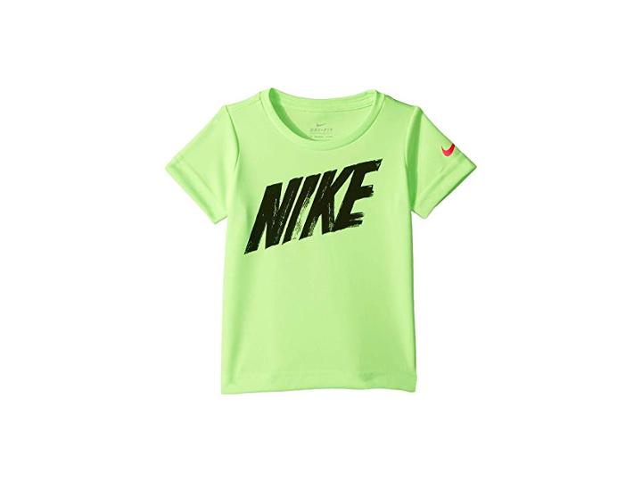 Nike Kids Dri-fittm Short Sleeve Top (toddler) (lime Blast) Boy's T Shirt