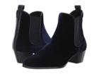 L.k. Bennett Becky (blue/navy Velvet) Women's Boots