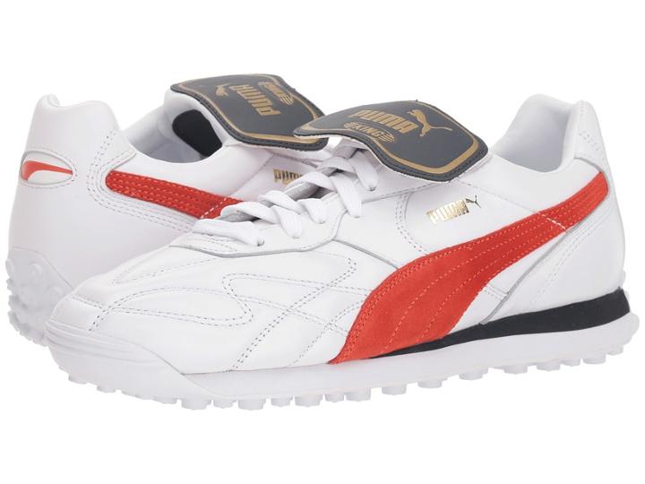 Puma King Avanti (legends Pack) (puma White/puma Red) Men's Shoes