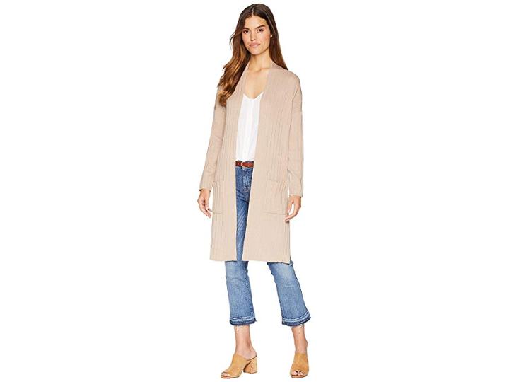 Bb Dakota Dust It Off Pleated Cardigan (birch) Women's Sweater