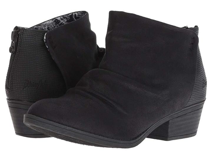 Blowfish Stood Up (black Draped Micro/rocksteady) Women's Pull-on Boots