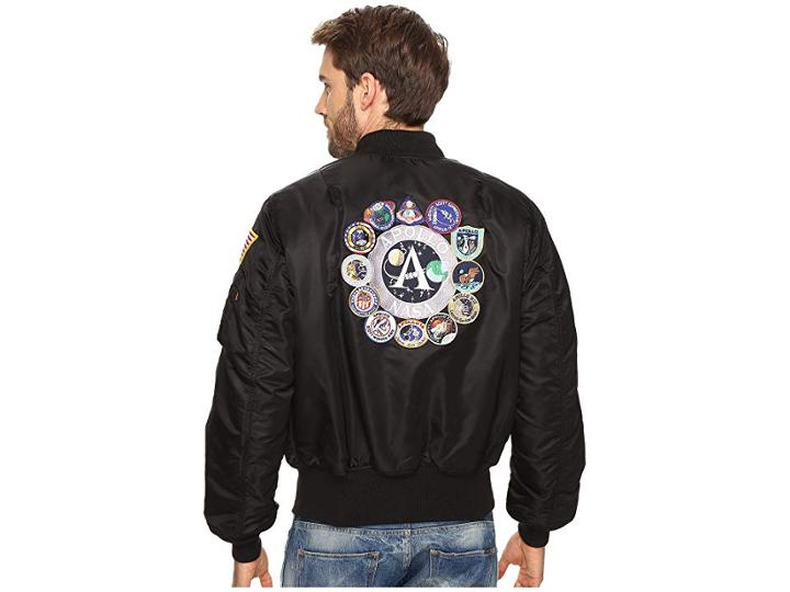 Alpha Industries Apollo Ma-1 Flight Jacket (black) Men's Coat