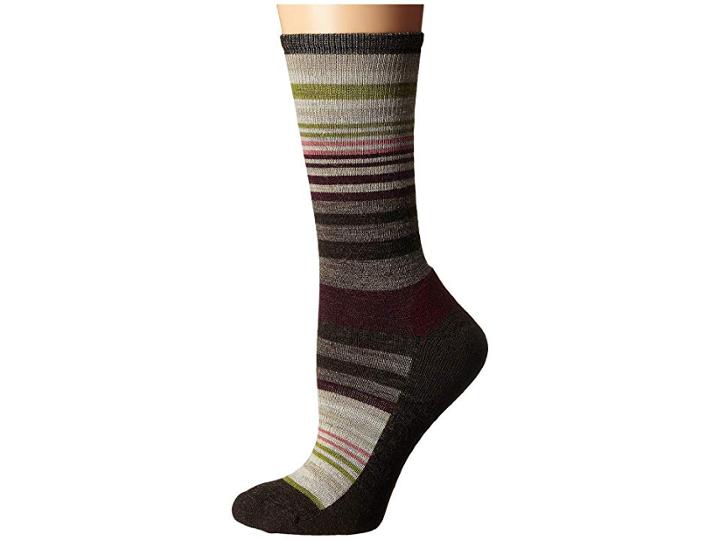 Smartwool Jovian Stripe (chestnut) Women's Crew Cut Socks Shoes