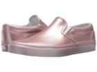 Vans Classic Slip-ontm ((metallic Sidewall) Rose Gold) Skate Shoes