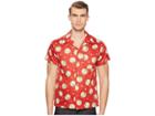 Naked & Famous Japanese Springtime Shirt (red) Men's Clothing