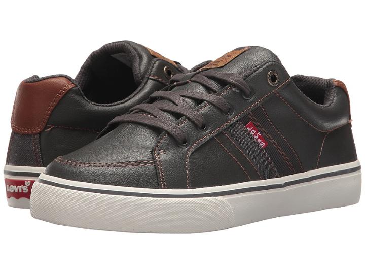 Levi's(r) Shoes Turner Nappa (little Kid/big Kid) (charcoal/tan) Men's  Shoes