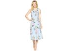 Joules Rosa Jersey Printed Midi Dress (light Blue Chinoise) Women's Dress