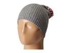 Hat Attack Lightweight Rib Watch Cap With Knit Pom (heather Grey/confetti) Caps