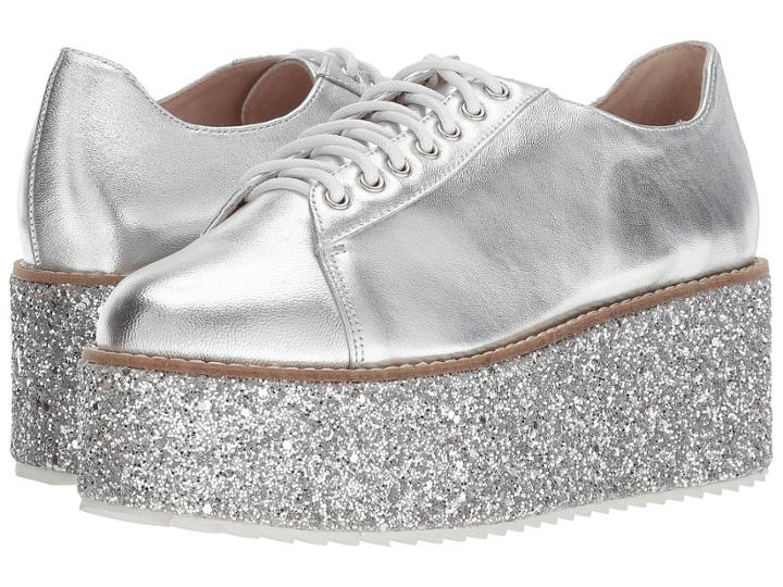 Shellys London Honolulu (silver) Women's Lace Up Casual Shoes