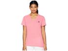 Adidas Ultimate V-neck Tee (real Pink) Women's Short Sleeve Pullover