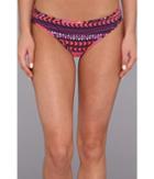 Carve Designs Janie Reversible Bikini Bottom (tulum/blackberry) Women's Swimwear