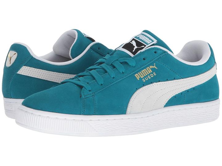 Puma Suede Classic (ocean Depths/puma White) Athletic Shoes