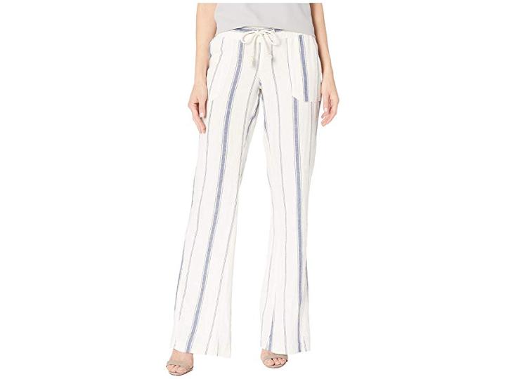 Roxy Oceanside Pants Yarn-dye (marshmallow/tea Party Stripe) Women's Casual Pants