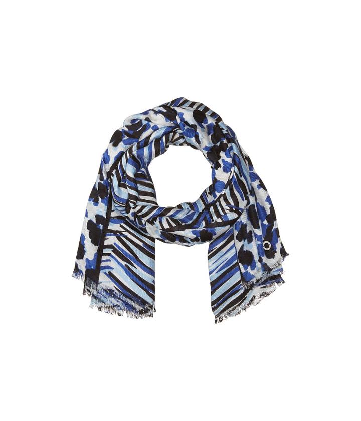 Calvin Klein Chevron Printed Pashmina (regatta) Scarves