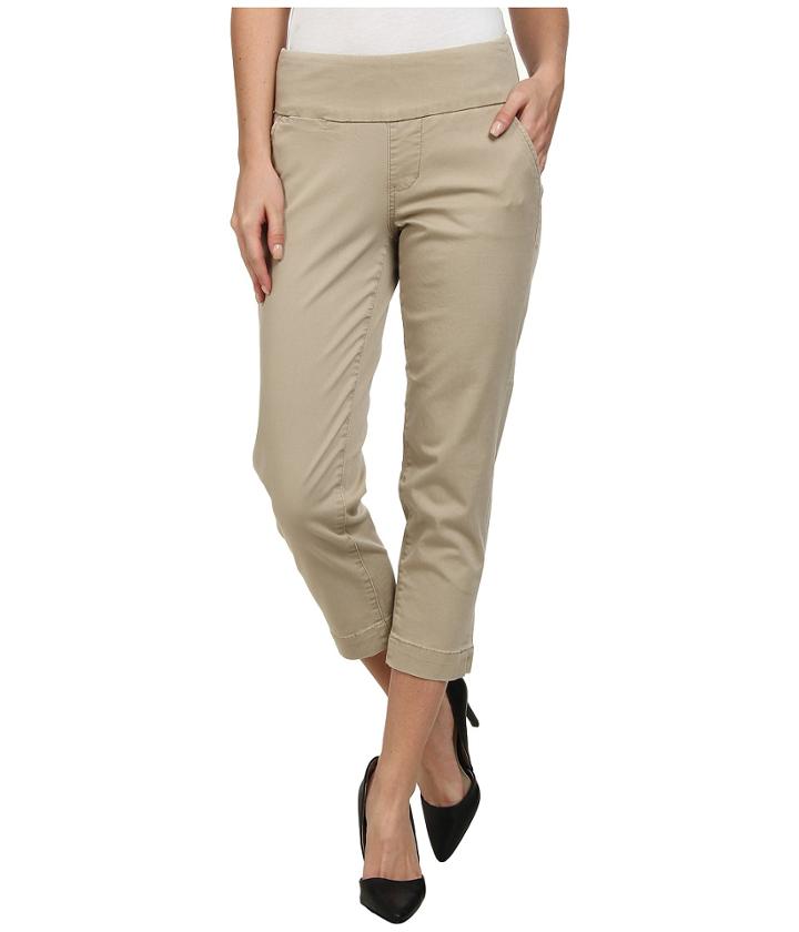Jag Jeans Hope Bay Twill Slim Fit Crop (british Khaki) Women's Casual Pants