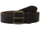 Timberland 40mm Milled Pull Up Belt (dark Brown) Men's Belts