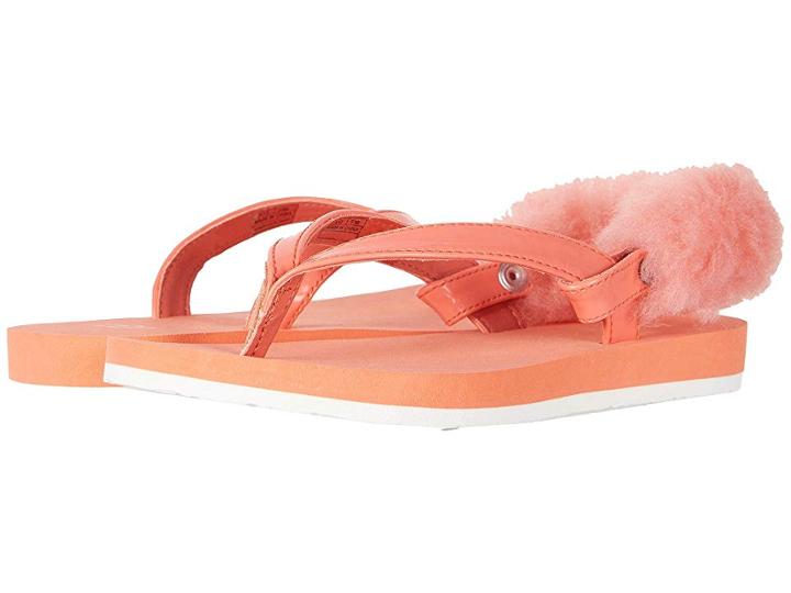 Ugg Kids Laalaa (little Kid/big Kid) (vibrant Coral) Girls Shoes