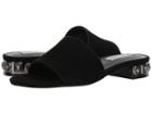 Steve Madden Costa Slide Sandal (black Suede) Women's Shoes