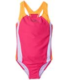 Speedo Kids Infinity Splice One-piece Swimsuit (big Kids) (electric Pink) Girl's Swimsuits One Piece