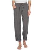 B Collection By Bobeau Magnolia Rolled Tab Pants (charcoal) Women's Casual Pants