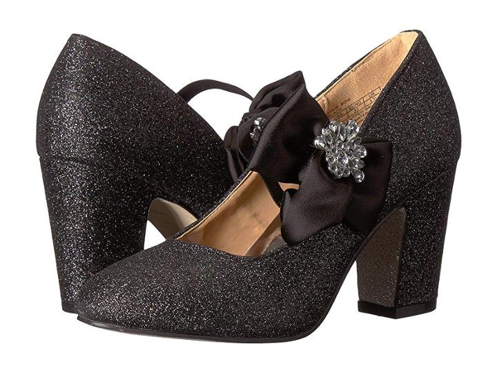 Badgley Mischka Kids Kylie Bow (little Kid/big Kid) (black Multi Shimmer) Girls Shoes