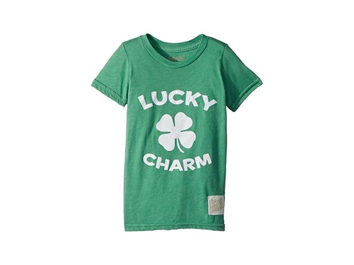 The Original Retro Brand Kids Lucky Charm Short Sleeve Heathered Tee (toddler) (heather Sprite) Boy's T Shirt