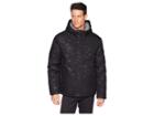 Cole Haan Oxford Rain Zip Front Jacket (black Camo) Men's Coat