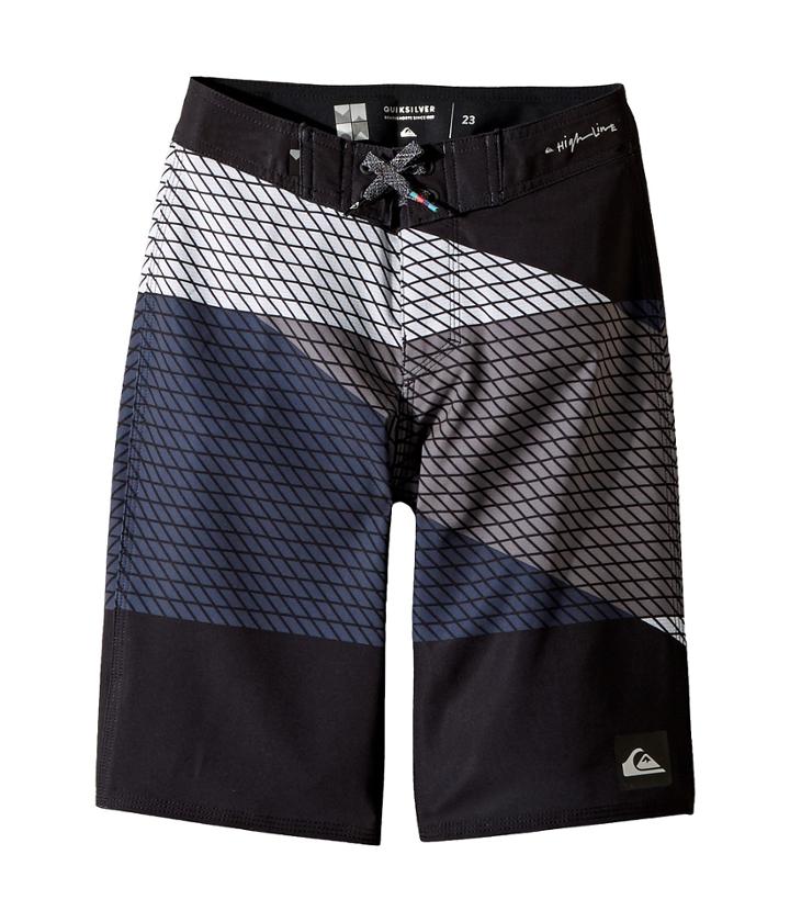 Quiksilver Kids Highline Slash Boardshorts (big Kids) (black) Boy's Swimwear