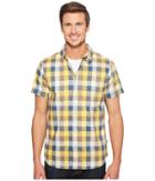 The North Face Short Sleeve Road Trip Shirt (falcon Brown Plaid (prior Season)) Men's Short Sleeve Button Up