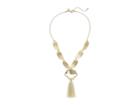 Rebecca Minkoff Sadie Disc Necklace With Tassel (gold) Necklace