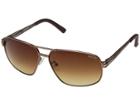 Kenneth Cole Reaction Kc1281 (matte Dark Brown/gradient Brown) Fashion Sunglasses