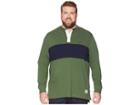 Nautica Big & Tall Big Tall Woven Collar Rugby (pine Forest) Men's Long Sleeve Pullover