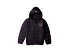 Under Armour Kids Swarmdown Hooded Jacket (big Kids) (black) Boy's Coat