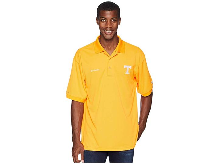 Columbia Collegiate Perfect Casttm Polo Top (tennessee/solarize) Men's Short Sleeve Pullover