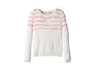 Splendid Littles Stripe Sweater Knit (big Kids) (off-white) Girl's Sweater