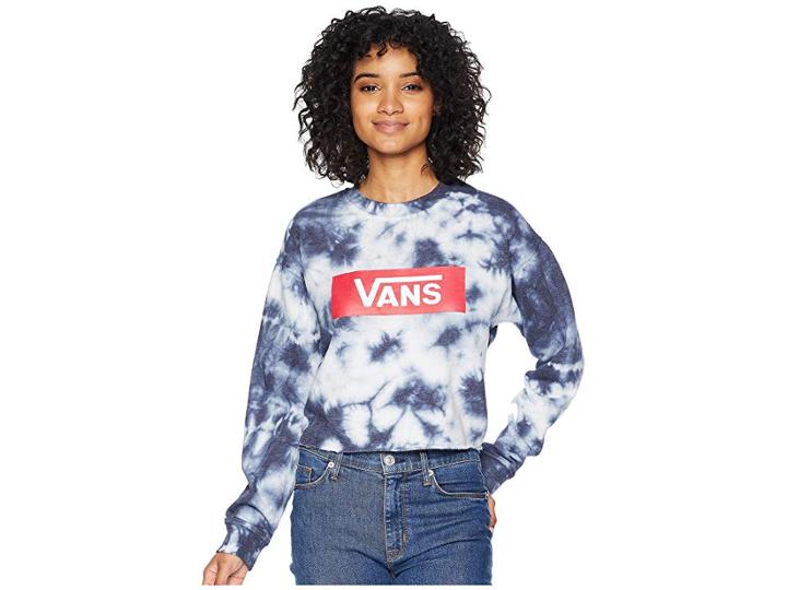 Vans Sky Glow Crew (vintage Indigo Cloud Wash) Women's Clothing